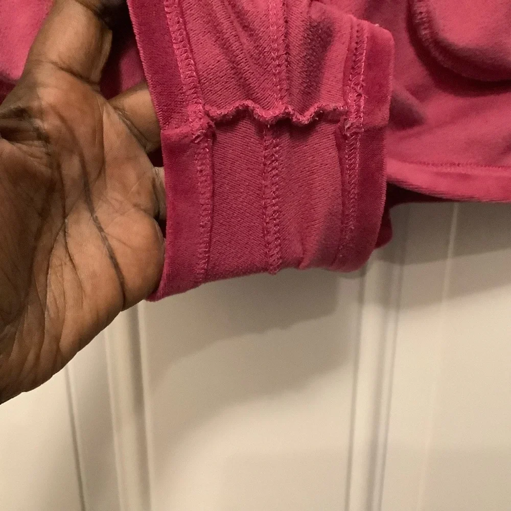 Native Language| Velour Drawstring Women’s Shorts Shorties- Raspberry Pink
